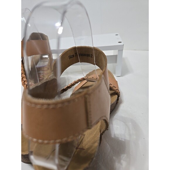 Blowfish Malibu Womens Wedge Strap-on Sandals Size 7 Heavan 2 Brown - Picture 7 of 8
